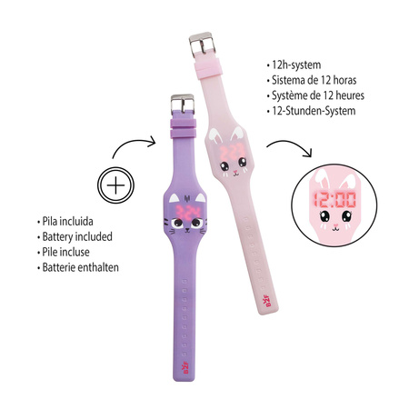 Cyfrowy zegarek dziecięcy Miquelrius - Królik