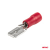 Konektory izolowane męskie płaskie 6.3mm 0.5-1.5mm2 10A 10 szt. AMIO-03066