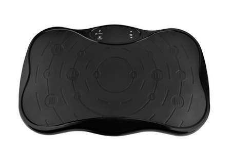 Platforma wibracyjna czarna fitness z uchwytami