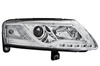 Lampy przednie AUDI A6 C6 Chrom Tube LED
