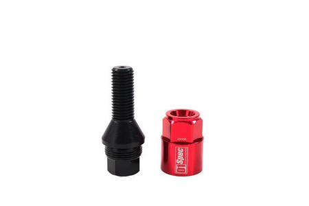 Śruby do kół D1Spec Heptagon 2w1 Stal 14x1.5 Red