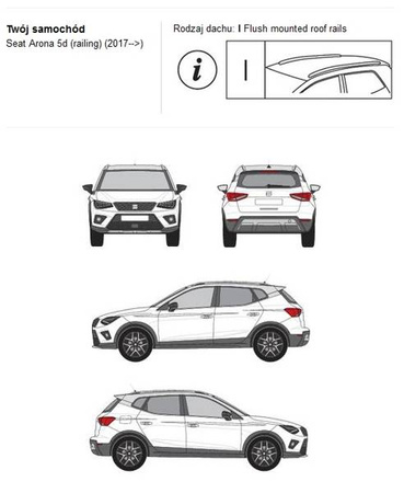 Bagażnik dachowy CRUZ AIRO FIX DARK Seat Arona