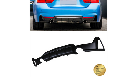 Tylny dyfuzor Matt Black  BMW 4 (F32) Coupe (F33) Cabrio (F36) Gran Coupe 2013-obecnie