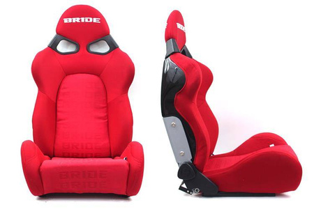 Fotel sportowy CUGA Welur Bride Red
