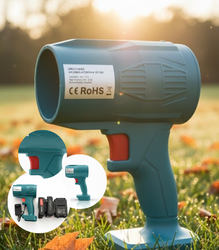 DMUCHAWA AKUMULATOROWA NIEBIESKA 300 W KOMPAKTOWA OGRODOWA BEZPRZEWODOWA