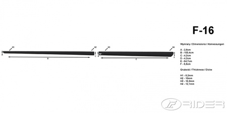 Toyota Verso 2013- listwy boczne