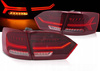 Lampy diodowe red LED BAR do VW Jetta VI 11-14