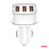 Ładowarka samochodowa 2x USB-A + USB-C 32W AMIO-03890