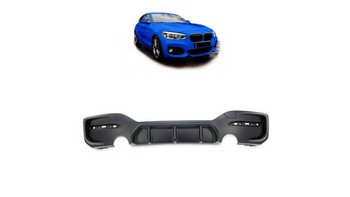 Tylny dyfuzor Matt Black BMW 1 F20 F21 Facelift 2015-2019