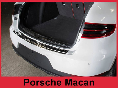 Nakładka na zderzak tylny PORSCHE MACAN (Czarna)