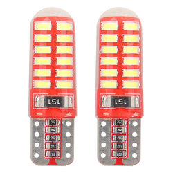 Żarówki LED CANBUS 24SMD 3014 T10e W5W SILCA White 12V AMIO-01444