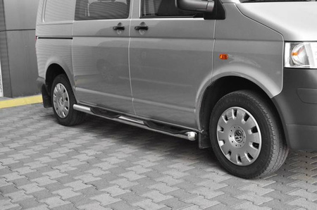 Stopnie boczne progi rury Volkswagen T5 T6 SHORT