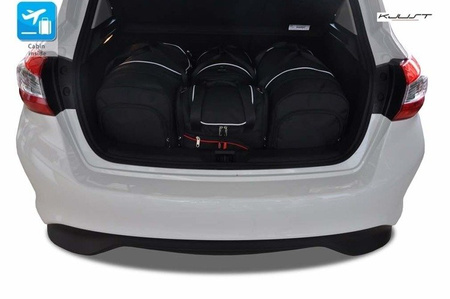NISSAN PULSAR 2014-2018 TORBY DO BAGAŻNIKA 4 SZT