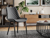KRZESŁO SHARONTI NOWOCZESNY DESIGN PIKOWANE TAPICEROWANE WELUR SALON BIURO