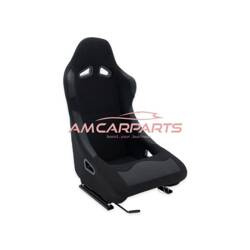 FOTEL SPORTOWY RACING SINGLE SLIDER BLACK FABRIC