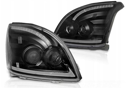 Lampy przednie TOYOTA LAND CRUISER 120 03-09 BLACK