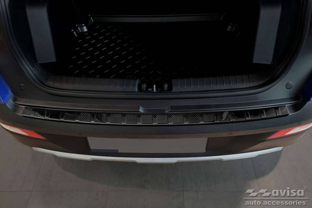 Nakładka na zderzak tylny do Hyundai Bayon (Carbon Fiber)