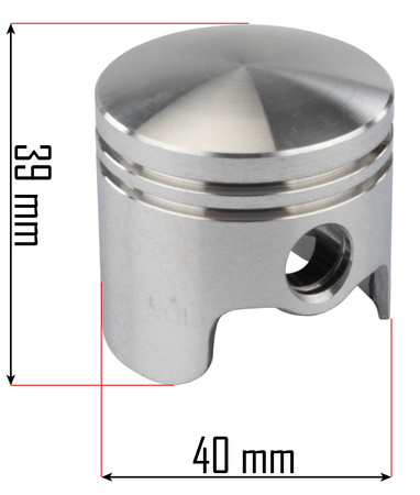 Zestaw cylinder + tłok do kosy spalinowej PM-KS-600T-CT