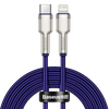 Kabel USB-C do Lightning Baseus Cafule, 20W, 2m (fioletowy)