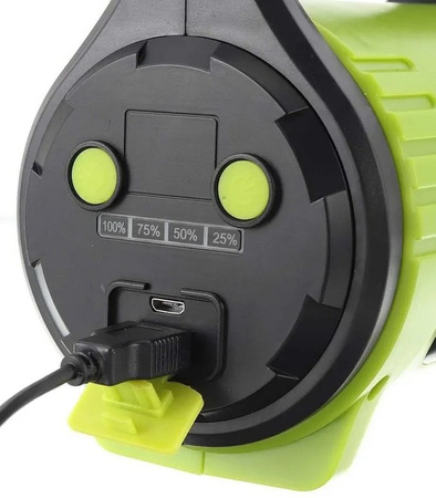 LATARKA SZPERACZ REFLEKTOR AKUMULATOROWA LED XM-L T6 USB POWERBANK 5 TRYBÓW