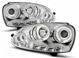 Lampy reflektory vw golf v 5 03-09 ringi chrome