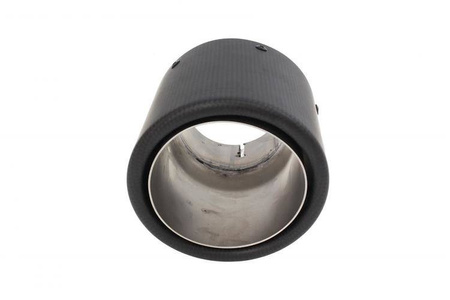 Końcówka tłumika 76mm wejście 63mm Carbon Mat