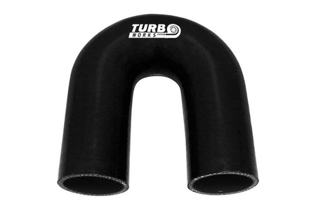 Kolanko 180st TurboWorks Black 70mm