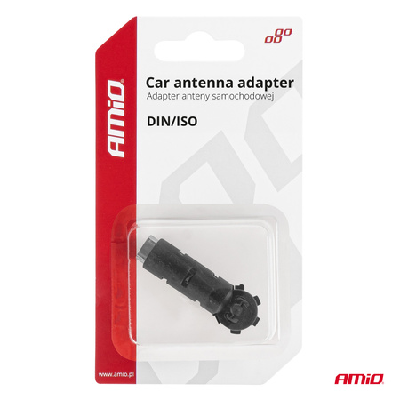 Adapter antenowy redukcja wtyk DIN ISO kątowy AMIO-03967