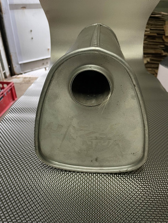 Tłumik przelotowy montażowy ze stali aluminiowanej - EDEX