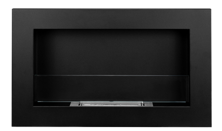 Biokominek 650x400 Slim Czarny z szybą