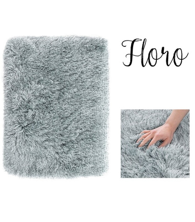 DYWAN FLORO 100 X 150 CM SHAGGY DŁUGI MIĘKKI WŁOS DO SALONU I SYPIALNI