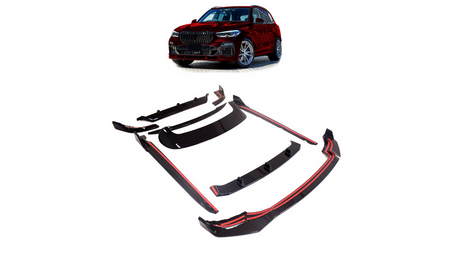 Zestaw dokładek zderzaków Gloss Black BMW X5 G05 przed liftem 2019-obecnie