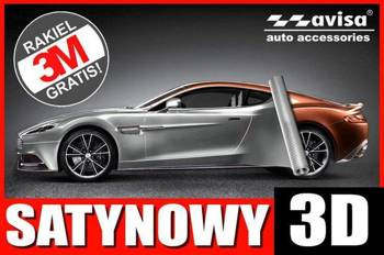 30 x 100 cm Srebrny Carbon Satynowy 3D