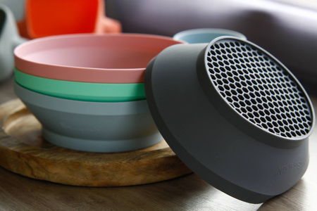 Silikonowe Sitko do piasku Scrunch - Pudrowy Róż