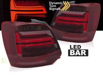 Lampy diodowe VW POLO V 09-17 RED LED BAR