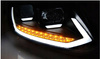 Lampy Vw Touran II 10-15 black tube drl dts led