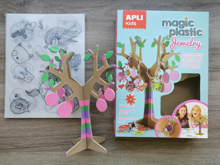 Zestaw z magicznym plastikiem Apli Kids - Biżuteria