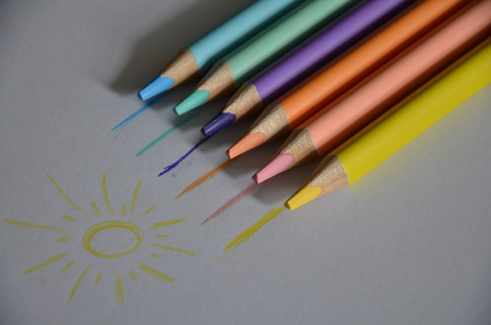 Kredki ołówkowe Jumbo Apli Kids - Pastel