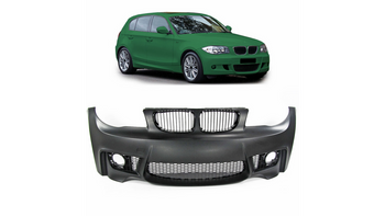 Przedni zderzak sport zestaw z grillem BMW 1 E81 E82 E87 E88 2004-2011
