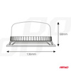 Lampa ostrzegawcza błyskowa kogut 36 LED śruby R65 R10 12V 24V W03b AMIO-02296
