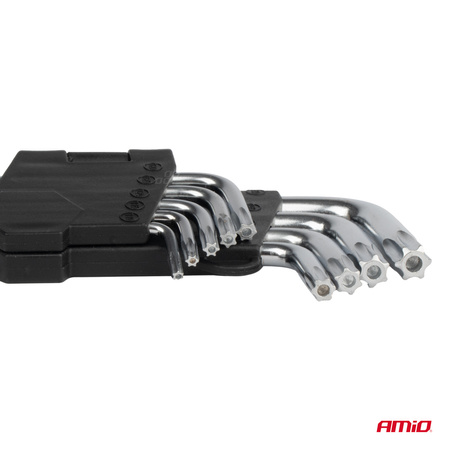 Klucze TORX długie 230 mm 9 szt. TKL AMIO-01039