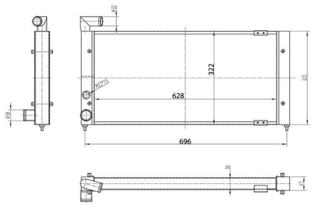 Sportowa Chłodnica Wody VW Golf II TurboWorks