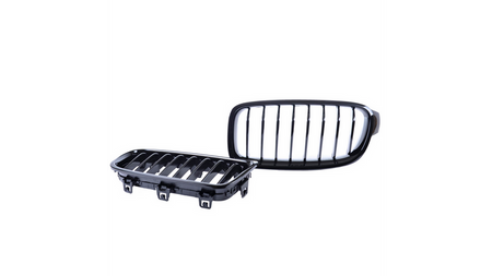 Grill sportowy pojedyncze żeberka Gloss Black BMW 3 F30 F31 2011-2019