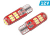 Żarówka VISION W5W (T10) 12V 15x 3014 SMD LED, CANBUS, silikonowa oprawka, biała, 2 szt.