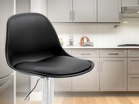 KRZESŁO BAROWE HOKER STOŁEK BAROWY KUCHENNY OBROTOWY REGULOWANY EKOSKÓRA DO DOMU RESTAURACJI BARU WYSPY KUCHENNEJ