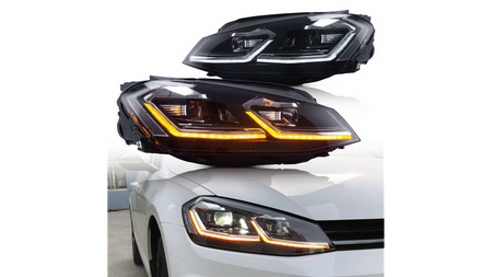 Zestaw Lamp Halogenowych Chrome VW GOLF VII przed liftem 2013-2017