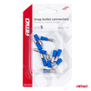 Konektory izolowane męskie walcowe okrągłe 5mm 1.5-.25mm2 15A 10 szt. AMIO-03074