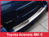 Nakładka na zderzak tylny Toyota Avensis Mk 2 Kombi (Stal)