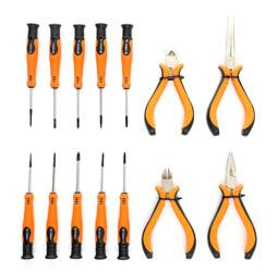 Zestaw śrubokrętów i szczypiec 14szt. . KD10894