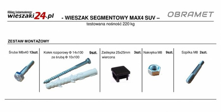 Wieszak na duże opony MAX4 SUV